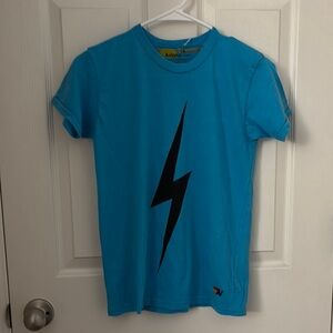 Aviator Nation Blue Lightning Bolt Kids T-Shirt